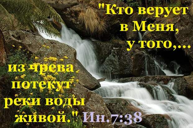 Река жизни вода. Потекут реки воды живой. Источник воды живой Библия. Христос источник воды живой. Из чрева потекут реки воды живой.