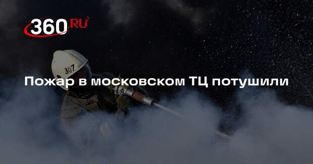 Пожар в московском ТЦ потушили