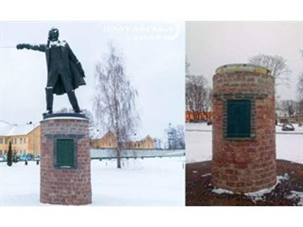 «Депортированный» из Киева памятник Суворову уничтожили в Полтаве