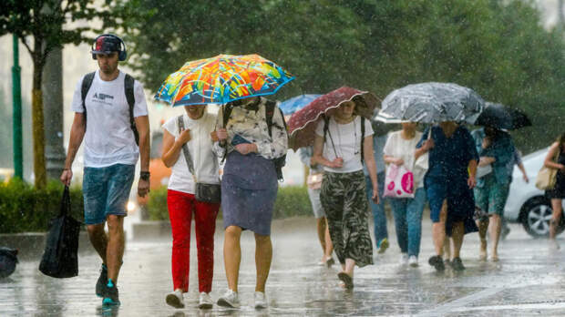 Прогноз погоды на следующую неделю: похолодание в Центральной России, грозы и ливни на юге, потепление на северо-западе