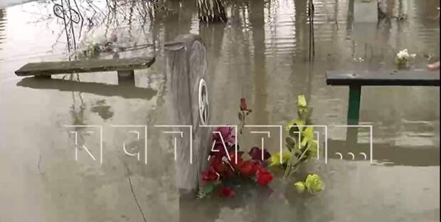 Сотни могил на Стригинском кладбище затопило из-за паводка