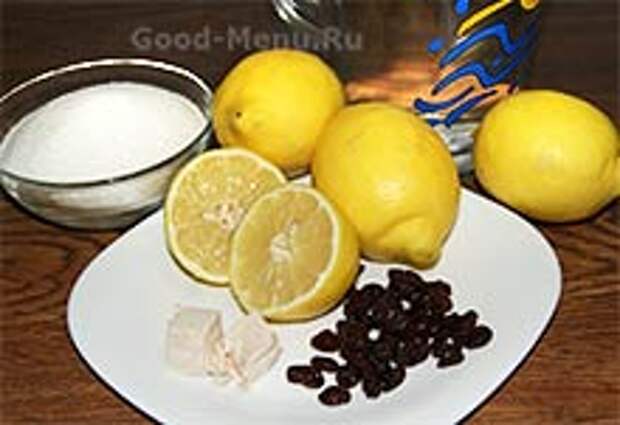 Ингредиенты для лимонного кваса