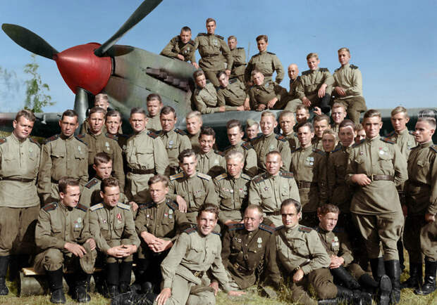 56. 566-й (Солнечногорский) штурмовой авиационный полк, 1944 год время, россия, фотография, цвет