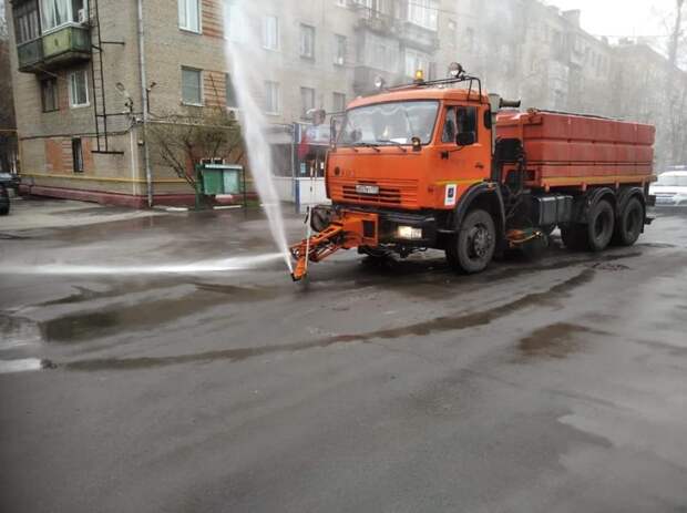 Дезинфекция улиц прошла в Беговом Фото: управа Бегового района
