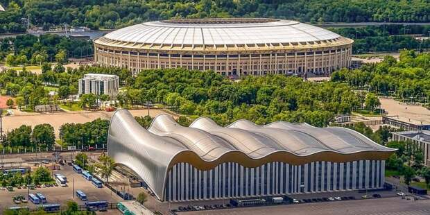 Андрей Бочкарёв: Завершается возведение монолитных конструкций Центров самбо и бокса в Лужниках. Фото: М.Денисов, mos.ru