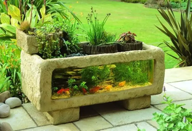 Садовый аквариум как элемент ландшафтного дизайна |