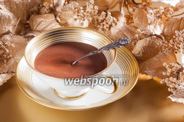 Фото Классический горячий шоколад из тёртого какао