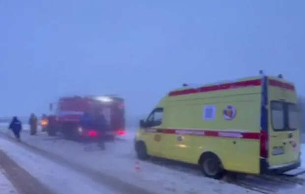 Под Тулой на трассе опрокинулся автобус с 40 пассажирами