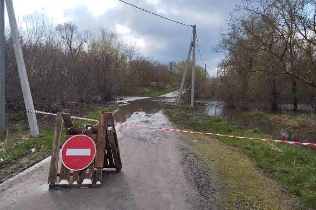 Уровень воды в реке Челновая под Тамбовом пошёл на спад
