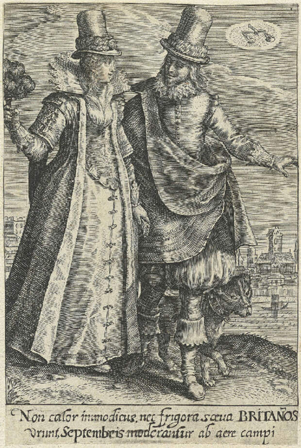 Kleding uit Engeland, ca. 1625, de maand September (469x700, 502Kb)