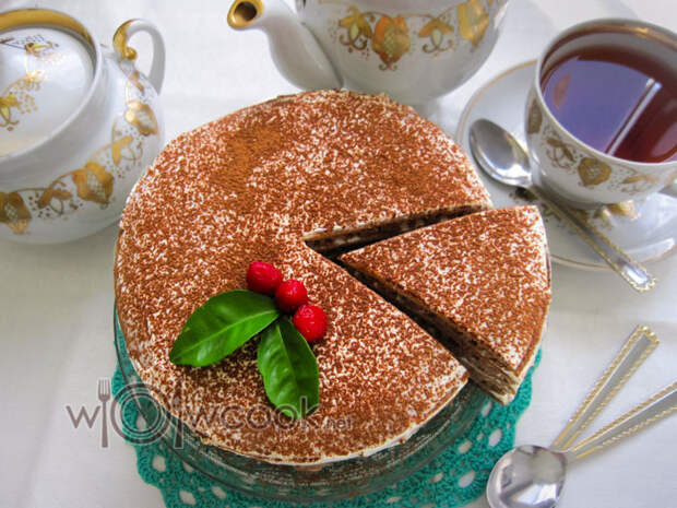 Шоколадный торт на сковороде, рецепт с фото