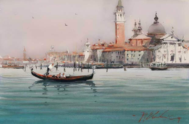 Венеция в акварели художника Joseph Branko Zbukvic