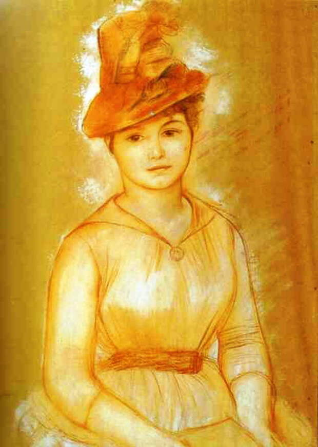 Pierre-Auguste Renoir - Portrait of a Woman (489x687, 40Kb)