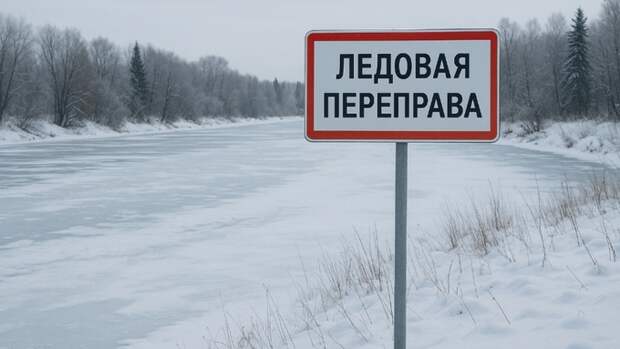 В Алтайском крае запустили новую переправу по льду через Обь