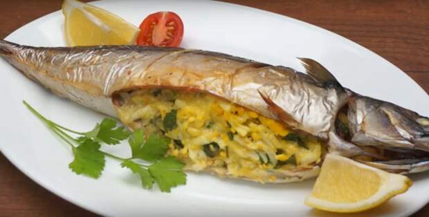 Скумбрия, запеченная в духовке-нереально вкусно