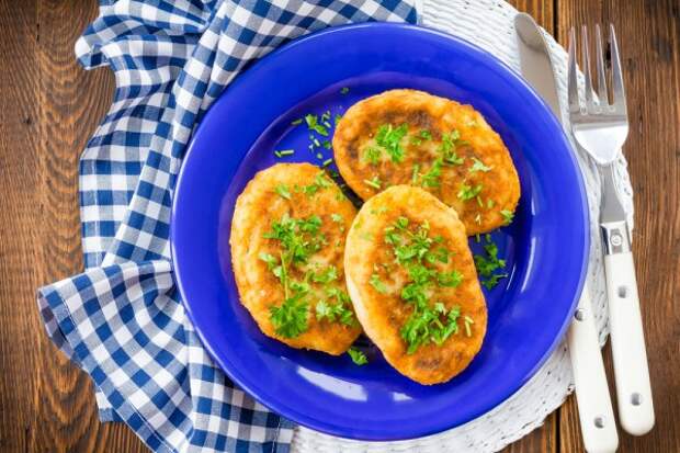 Постные картофельные котлеты
