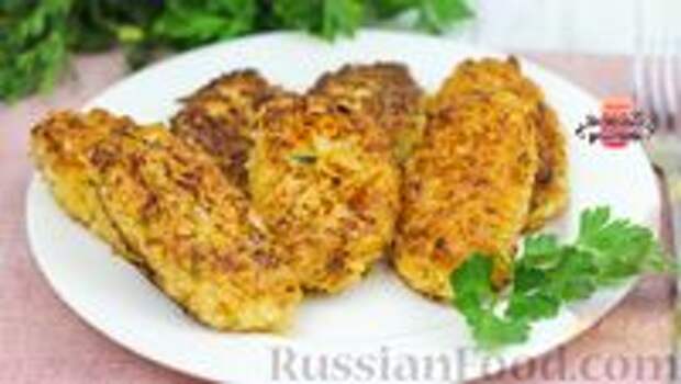 Фото к рецепту: Постные капустные котлеты с манной крупой