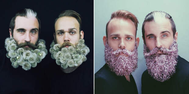 Ребята из Портленда (штат Орегон, США) украшают свои бороды с помощью подручных средств и превращают их в настоящие произведения искусства.