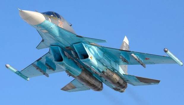 В Крыму упал российский истребитель Су-34
