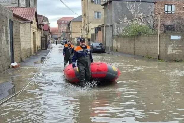 Новые ливни вновь привели к подтоплениям в Дагестане