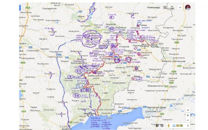 карта боев Украина, Донбасс, ополченцы, сводки Новороссии, свежие новости