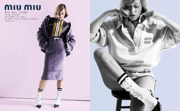 Ким Бейсингер, Хлоя Севиньи и Эмма Коррин снялись в новой рекламной кампании Miu Miu