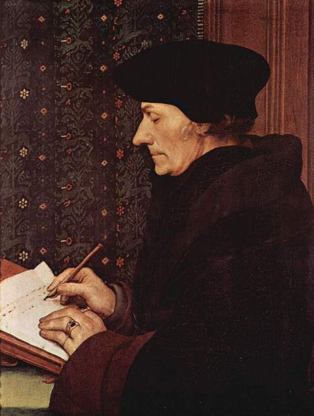 Дезидерий Эразм Роттердамский. Ганс Гольбейн Младший, портрет, 1523