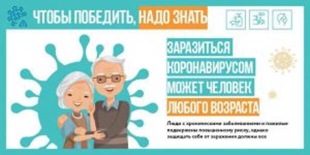 Заразиться коронавирусом может человек любого возраста
