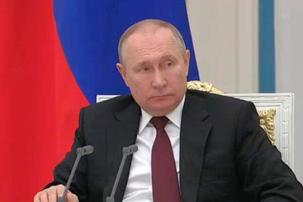 Президент Путин на заседании Совбеза России. Фото РИА Новости.