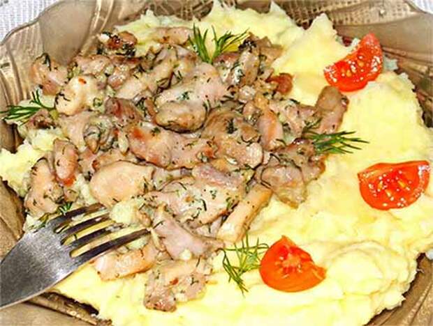 куриное филе с чесноком и сыром