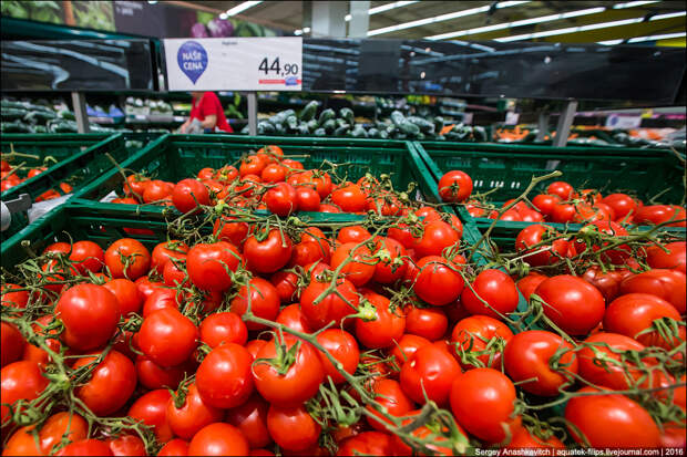 Удивительные цены на продукты в супермаркете Праги