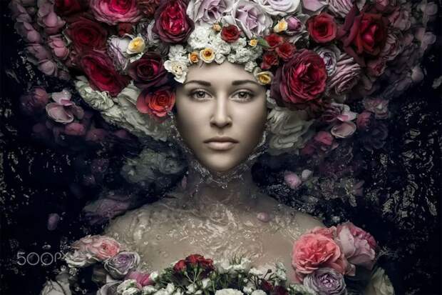 Сад красоты: концептуальные цветочные портреты Евгения Колесника