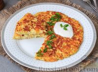 Фото к рецепту: Капустная лепёшка с консервированной кукурузой (на сковороде)