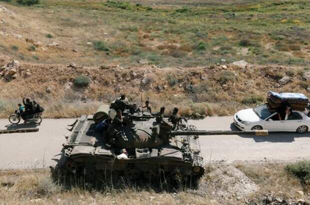В Сирии в результате переговоров боевики сдали три танка