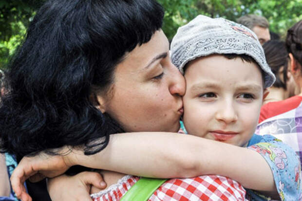 Украинская семья в Ростове-на-Дону, 4 июня 2014 года