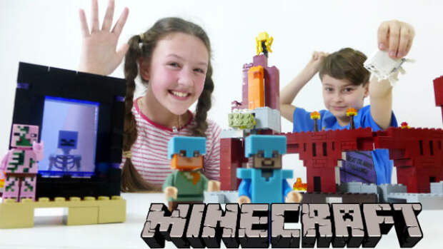 Майнкрафт - Адский замок LEGO. Часть 3. Лучшая подружка Варя и ИгроБой Даня.