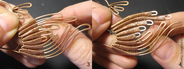 Мастер-класс: колье «Рыбы» в технике wire work