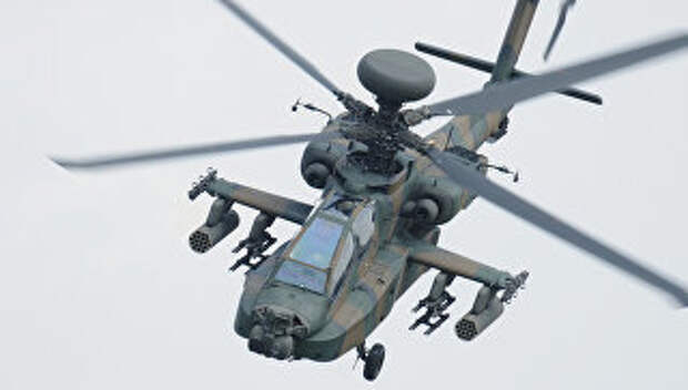 Вертолет AH-64D воздушных сил самообороны Японии Вертолет AH-64D воздушных сил самообороны Японии