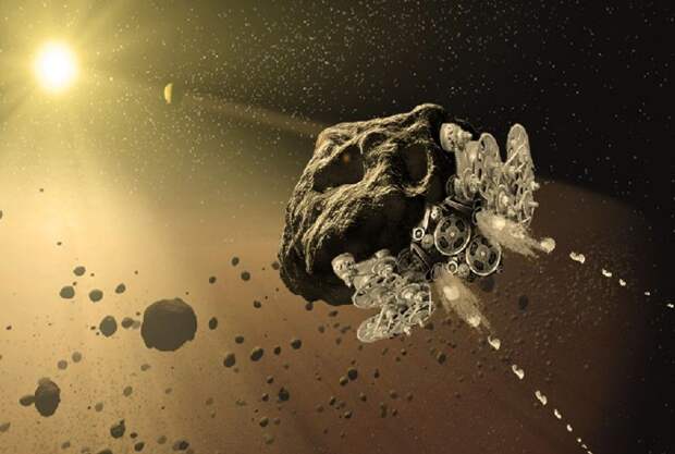 asteroid-spacecraft