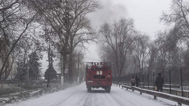 В подконтрольном ВСУ Запорожье горит промышленный объект