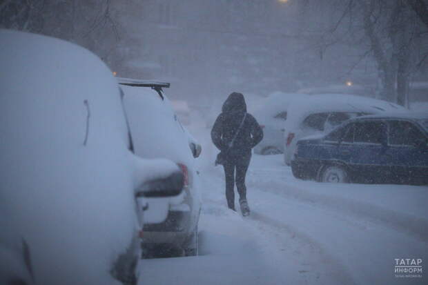 Снег, метель и гололед ожидаются в Татарстане 31 января