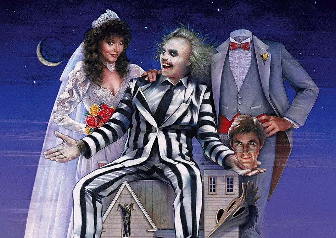 Постер к фильму «Битлджус» режиссера Тима Бертона, 1988 г. Постер к фильму «Битлджус»