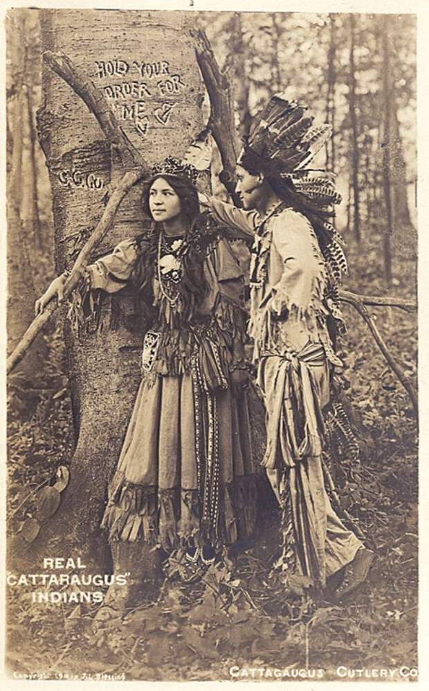 Модель из племени сенека в прекрасных фотографиях начала прошлого века