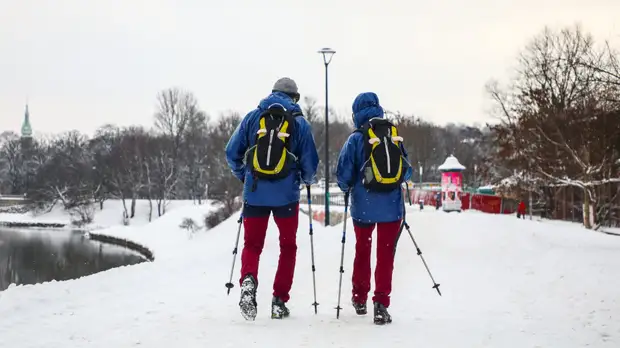 Фитнес-эксперт Полякова рассказала о пользе скандинавской ходьбы для восстановления лёгких