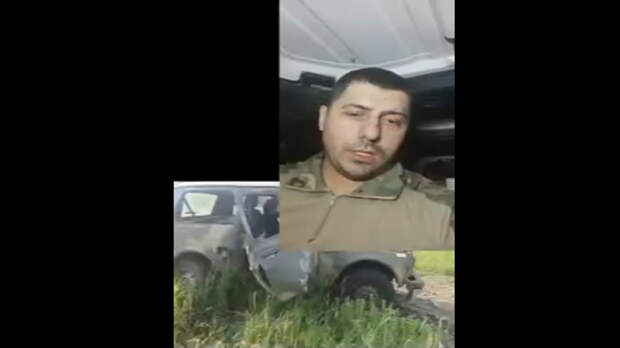 Офицер показал видео с разбитыми машинами, в которых погибли русские бойцы. Скриншот с ТГ-канала "Крепкое слово"
