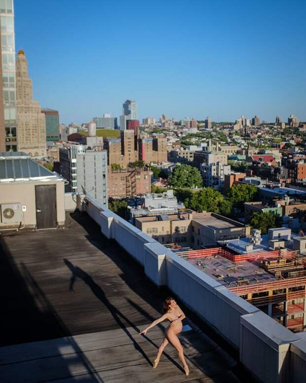 Фотопроект Bare Sky Dance: обнаженный балет на крышах Нью-Йорка балерина, балерун, балет, красота, обнажёнка, тела красивые, фотограф, фотопроект