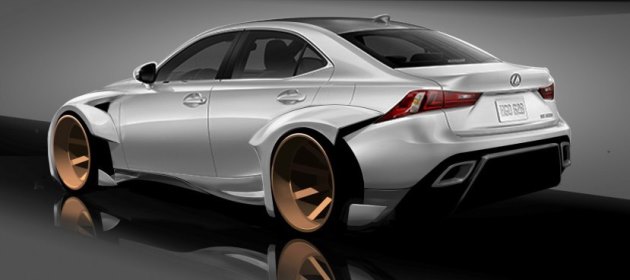 Концепт на базе Lexus IS, вид сзади. Автор - Роб Эванс Концепт на базе Lexus IS, вид сзади. Автор - Роб Эванс