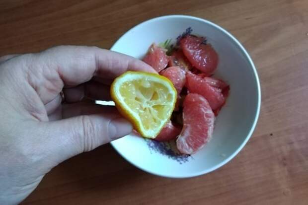 Салат с грейпфрутом #постныйстол: шаг 3