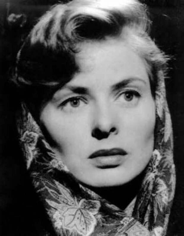 Ингрид Бергман в платке. Фото / Ingrid Bergman. Photo