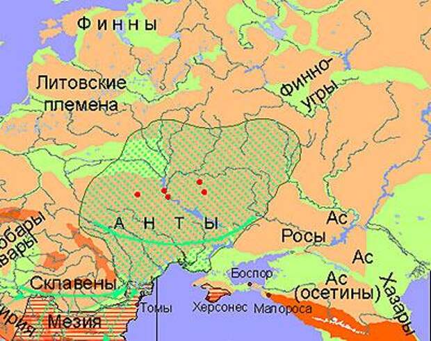 Племена на территории древней руси